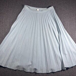 Joe Frank of Houston Baby Blue Pleated Midi Skirt Women's Sz 10 60s 70s Vintage